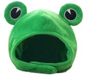 Dibujos animados divertido adorable peluche -sombrero de rana Cosplay Disfraz de sombrero de vestir
