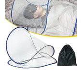 Ultra ligero portátil pop-up mosquitero tienda, mini mosquitero plegable para la cabeza, saco de dormir mosquitero mosquitero, adecuado para la rop...