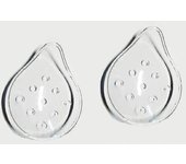 Elsavct 2 piezas de plástico parche ocular protección ventilada Suministros para el cuidado de los ojos Protector ocular para adultos y niños 9 agu...