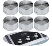 6 Pcs Perillas de Metal para Estufa de Gas 6mm Rango de Control de Cocina Universal Perillas de Horno Perilla del Quemador de Estufa / yy