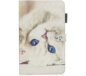 Patrón de impresión PU cuero Tablet Case [soporte de cartera] para iPad 9.7 pulgadas / iPad Air 2, etc Azul/Azul/Ojo de gato Style F iPad 9.7-inch ...