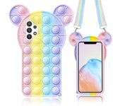 Heytea Diversión de moda para Samsung Galaxy A32 5G Case, linda funda de teléfono de dibujos animados para niñas, niños adolescentes, funda de telé...
