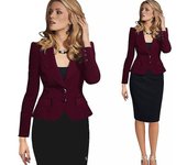 Women's Lightweight Work Office Blazer Jackets
