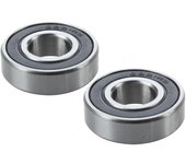 2 piezas Rodamiento de bolas 6001Rs 28 mm x 12 mm x 8 mm Scooter negro plateado