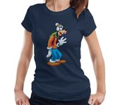 Disney Navidad Goofy onda festiva mujer's camiseta Azul marino X-Large