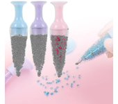 Jarrón en forma de jarrón 5d Diy Painting Point Drill Pen con diamantes Herramientas de punto de cruz Rosa