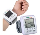 2023, monitor automático de presión arterial con estuche portátil latido cardíaco irregular BP y manguito de muñeca ajustable