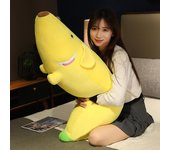 Yosicl 120cm Cartoon Banana Dog Plush Toy Soft Fruit Banana Plush Pillow Soft Kids Baby Doll Home Decoration Christmas Creative Gift 80cm
