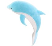 Cartoon Dolphin Pillow Plush Toy Doll Almohada casera Azul small