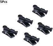 Clips de alambre de auriculares negros Cables de auriculares Abrazaderas de alambre Clip de montaje de auriculares