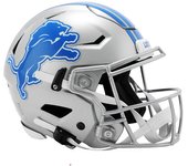 Casco Riddell Authentic SpeedFlex - NFL Detroit Lions Plata