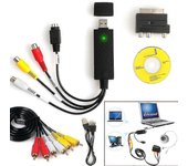 1set Usb2.0 Vhs To Dvd Converter Au-dio Video Capture Device Kit Rca Cable para sistemas Windows 10