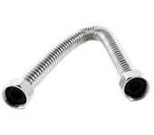 Cuarto de baño 19mm Manguera de ducha de acero inoxidable Manguera de ducha 30cm Plata tono plateado