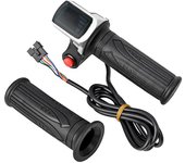Acelerador de bicicleta eléctrica universal con pantalla LCD Acelerador de mango para 36v Twist Throttle Scooter E-