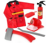 Farfi Kids Pull-type Fire Extintor Water Gun Cap Traje de extinción de incendios Beach Play Toys 3