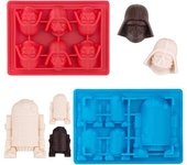 Heytea Moldes de caramelo de chocolate de silicona para fanáticos de Star Wars, Darth Vader y molde R2-D2 para gelatina, decoración de pasteles, ca...