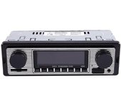 Bluetooth Vintage Car Radio Reproductor de mp3 Stereo Usb Aux Classic Car Audio estéreo Negro