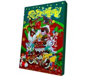 Pokmon 2022 Calendario de Adviento Navideño para niños Figuras de personajes de juguete y accesorios navideños Favores de fiesta Juguetes de peluch...