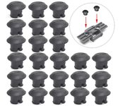 unbrand 50pcs / pack Moc Technic Rubber Stopper Chain Link Grip Caterpillar Track Compatible 24375 Negro 1 Pack