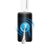 Dispensador de pasta de dientes, Buildec Exprimidor automático de pasta de dientes eléctrica con sensor montado en la pared para baño (negro)