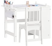 Juego de sillas y escritorio para niños SoBuy, KMB60-W Blanco