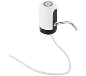 Bomba de agua, carga USB Bomba automática de agua potable Dispensador de agua eléctrico portátil Water Swit Blanco negro