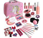 Juegos de maquillaje para niños, Kit de maquillaje para niños lavables Juguetes para niñas, Set de maquillaje no tóxico para niñas, Juegos de maqui...