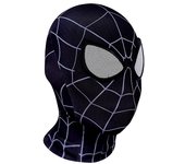 Black Spiderman Mask Headgear Cosplay Stage Props Kids