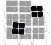 40pcs Tens Unit Pads, 2x2 electrodos para EMS estimulador muscular almohadillas de electroterapia