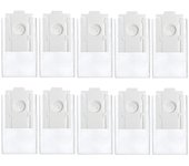 Reemplazo de bolsas de polvo de 10 piezas para -RDB95 Jet Bot + Jet Bot AI+ Accesorios de la estación de limpieza de robot aspirador Blanco