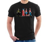 Wheres Wally Where's Wally Characters Walking Men's Camiseta Negro Medium