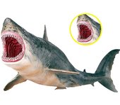 Juguetes de tiburón grandes Megalodon Criatura marina realista Juguete cognitivo