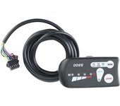 Pantalla de bicicleta eléctrica Universal 36V / 48V Pantalla LED impermeable Panel de control con cableado de faros