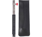 Escala de inspección de soldadura Medidor de altura pequeño Hi-Lo Regla de soldadura interna dedicada Tamaño métrico N19 negro plateado