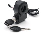 Interruptor del acelerador de pulgar de la llave de bloqueo de la bicicleta eléctrica Negro