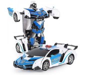 Robot coche transformando juguetes con control remoto