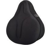 Cómoda funda de asiento de bicicleta estática Ajuste de cojín de sillín de bicicleta acolchado suave y ancho grande para bicicletas Wuqx 27.5*26*3.5cm
