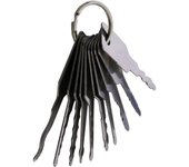 Bugu 10x Car Jiggler Lock Key Set para herramientas de reparación de automóviles