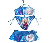 DUqi 2022 Nuevo Verano Baby Girls Elsa Anna Ropa Traje Chicas Conjuntos de Ropa Chicas Trajes de Baño Chicas Bikini Set Color de la foto 6T