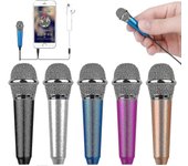 Mini micrófono vocal / instrumento portátil azul