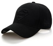 Dirtypigs Letter Superman, Gorra Casual Outdoor Baseball, Snapback Caps Black.Black Adjustable