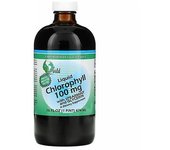 World Organics Clorofila con Menta Verde y Glicerina Líquida, 100 mg, 16 FL Oz (Paquete de 1)