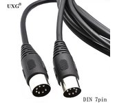 7 Pin Din Midi Cable 7pin Din macho a macho Cable de interfaz del controlador 1m 1.5m 3m
