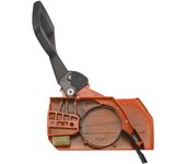 Conjunto de freno de cubierta lateral de embrague de cadena para 4 motosierras HUSQVARNA 61 66 266 268 272 Naranja