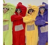 Inicio 4 Colores Teletubbies Cosplay Para Adultos Divertido Tinky Winky Anime Dipsy Laa-laa Po Soft Long Sleeves Piece Pijama Costume verde M