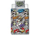 Teenage Mutant Ninja Turtles Power Single Duvet Cover y Pillowcase Set