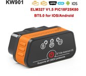 Konnwei Kw901 Elm327 V1.5 Pic18f25k80 Bluetooth 5.0 Obd2 Scanner Elm 327 V1 5 Auto Obd 2 Car Diagnostic Tools Pk Vgate Icar2 Kw901 bt5.0 naranja