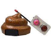 Leke Control remoto caca coche de juguete con giro y pedo acción 49mhz
