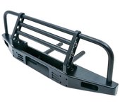 Parachoques anticolisión frontal de metal universal para 1/10 Rc Crawler Car Traxxas Trx4 Defender Axial Scx negro