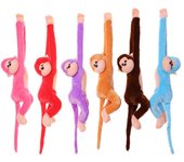 6 piezas de 24 pulgadas de largo brazo mono de peluche juguete de peluche mono mono lindo decoración del hogar regalos de Navidad de cumpleaños